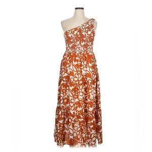 Sugarlips Orange and White Maxi dress